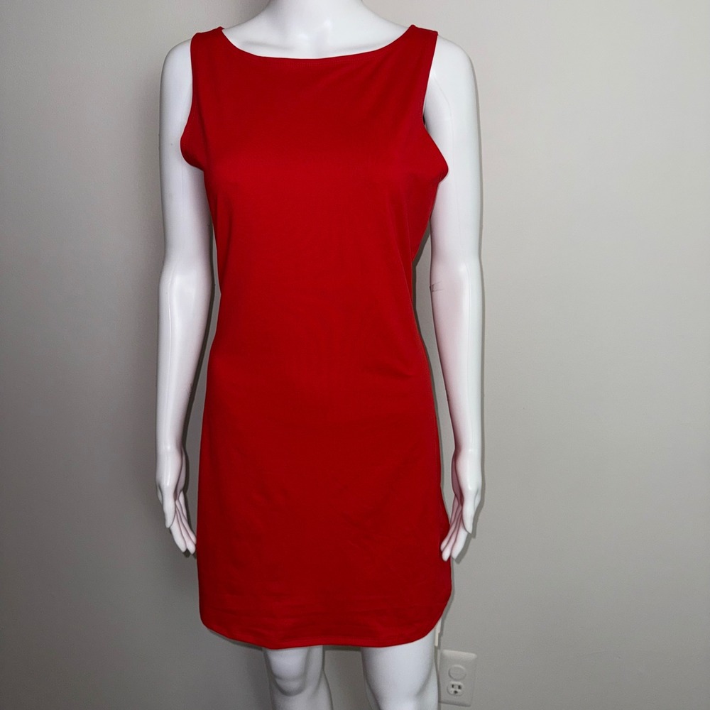 Commense Sleeveless Red Mini Dress‎ Casual Party Cocktail Date Night Versatile L